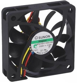 MF60152V1-G99-A, Вентилятор осевой, 24ВDC, 60x60x15мм, подшипник Vapo, 42,83куб.м/ч, 36,2дБА