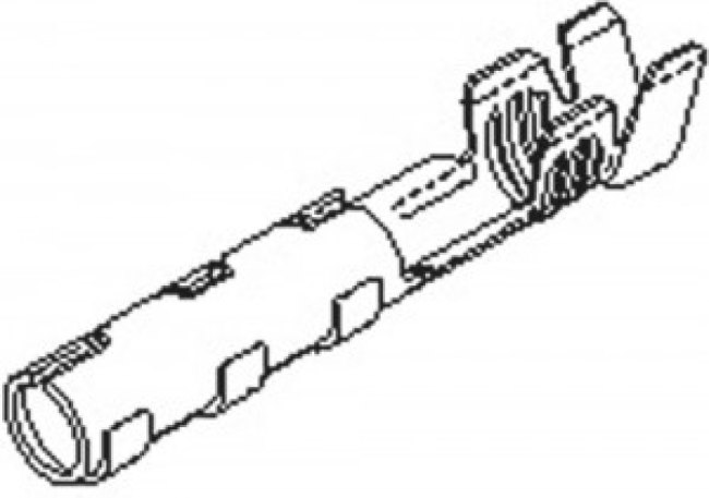 02-08-1102, Контакт, Claspcon 1881, Гнездо, Обжим, 16 AWG, Контакты с Покрытием из Олова 02-08-1102, Контакт, Claspcon 1881, Гнездо, Обжим, 16 AWG, Контакты с Покрытием из Олова