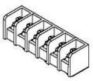 0386608804, Conn Barrier Strip 4 POS 12.7mm Solder ST Thru-Hole 45A/Contact