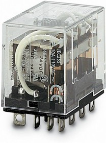 LY4-100/110VAC, Реле: электромагнитное, 4PDT, Uобмотки: 110ВAC, 10A/110ВAC, 10А