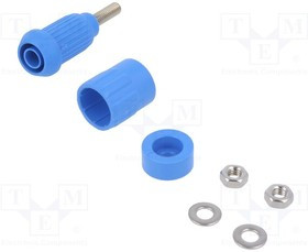 XUB-G-23, Гнездо, "банан" 4мм, 20А, черный, Версия изолированный, винтами