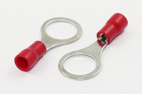 Клемма"O", d10,5мм, 0,25-1,5мм2, обжимная, красный