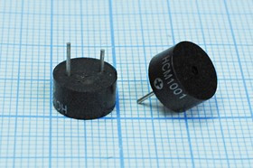 Излучатель звука магнитоэлектрический со встроенным генератором 1.5В, диаметр 10мм; згм 10x 5\ 1,5\\