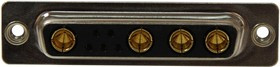 680M9W4203L211, COMBO D-SUB CONN, RCPT, DB-9W4, PANEL