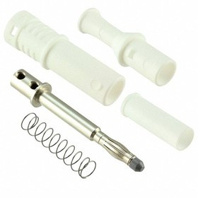 CT3201-9, Test Plugs &amp; Test Jacks DIY 4mm RetrShthPlug White
