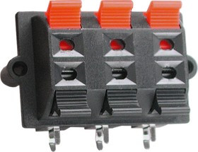 PT-603-03, Клеммник нажимной 6 контактов для аудиоколонок