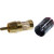 1-256G RED, штекер RCA металл на кабель, красный "позолоченный"