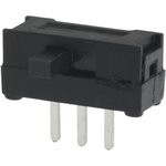 SSJ12R04, Переключатель: движковый, Пол: 2, SPDT, 0,1A/12ВDC, ON-ON
