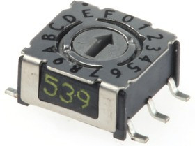 P36S103, 16 Way Surface Mount DIP Switch, Rotary Flush Actuator