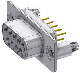 DTS09SY/2M86UN, D-Sub socket, Socket, DE-9, Radial Leads