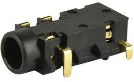 SJ2-35564A-SMT-TR, Phone Connectors 3.5mm mid mount SMT 5 conductor 0 switch