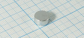 Магнит 10,0x 5,0, цилиндр, Ni, N35