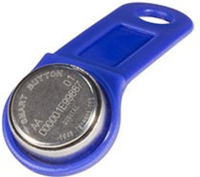 DS1990A-blue, ключ электронный Touch Memory с держателем синий DS1990A-blue, ключ электронный Touch Memory с держателем синий