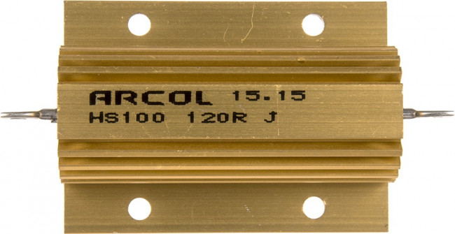 HS100 120R J, 120 100W Wire Wound Chassis Mount Resistor HS100 120R J ±5%