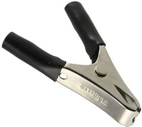 BU-40A-0, Test Clips Black Micro-Plier-Type Steel Clip, 15 Amp