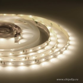 00-120 Светодиодная лента 12В, 8Вт/м, smd2835, 60д/м, IP20, 800Лм/м, подложка 10мм, 5м, 3000К.