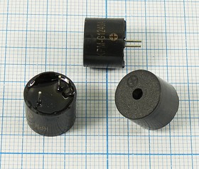 Зуммер магнитоэлектрический без генератора, 12x10, напряжение 3.0В, сопротивление 16 Ом, частота 4.0