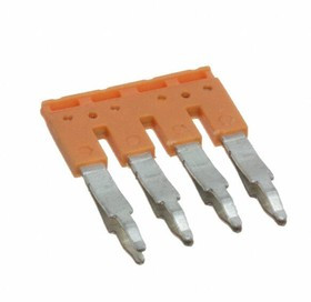JX2.5/4, Terminal Block Tools &amp; Accessories Jumper, Push-In, 4 pole, 5mm spacing