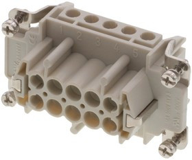 936010231, Heavy Duty Power Connector Module, 16A, Female, 93601 Series, 10 Contacts