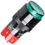 D16LMR1-1ABKG, кнопка без фиксации с LED подсветкой 250В 5А