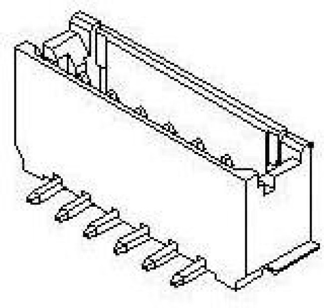 55460-0672, Headers &amp; Wire Housings 2MM SR 6P SMT HDR VERT WIRE-TO-BD