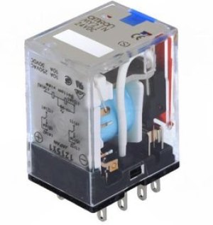 MY2-IN-24DC, Реле электромагнитное, DPDT, Uобмотки 24ВDC, 10A/220ВAC, 636Ом MY2-IN-24DC, Реле электромагнитное, DPDT, Uобмотки 24ВDC, 10A/220ВAC, 636Ом