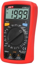Портативный мультиметр UT33C+ с измер. температуры, прозвонка 13-0057 Портативный мультиметр UT33C+ с измер. температуры, прозвонка 13-0057