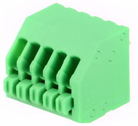 PTSA0,5/ 5-2,5-Z, Клеммная колодка типа провод к плате, 2.5 мм, 5 вывод(-ов), 26 AWG, 20 AWG, 0.5 мм², Вставной