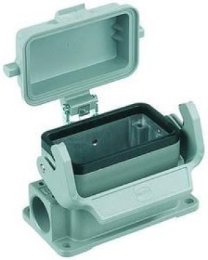 19300101255, Heavy Duty Power Connectors SURFACE MOUNTING HSG HAN 10B 1 SIDE ENTRY