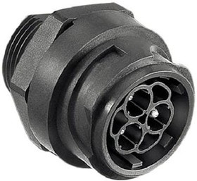 C016 10P002 800 1, Circular DIN Connectors Male Receptacle 2+PE