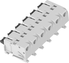 2318582-6, Съемная клеммная колодка, 8 мм, 6 вывод(-ов), 24AWG до 18AWG, Poke In, 5 А