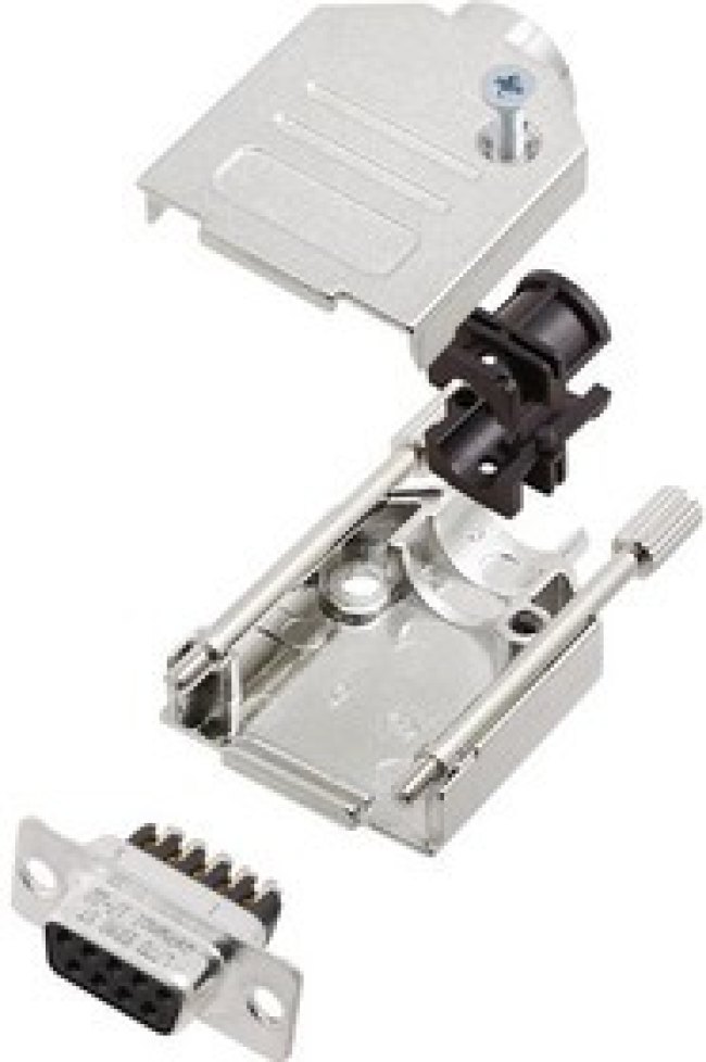 L17DTZK15+L77DA15SST, Разъем D Sub, W/ Backshell, Standard, Гнездо, DTZK, 15 контакт(-ов), DA, Винт