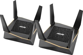 Роутер ASUS RT-AX92U(2-PK) // роутер, из 2 точек доступа, 802.11ax, 400 + 867+ 4804 Mbps, 2,4 + 5 гГц, ; 90IG04P0-MO3020