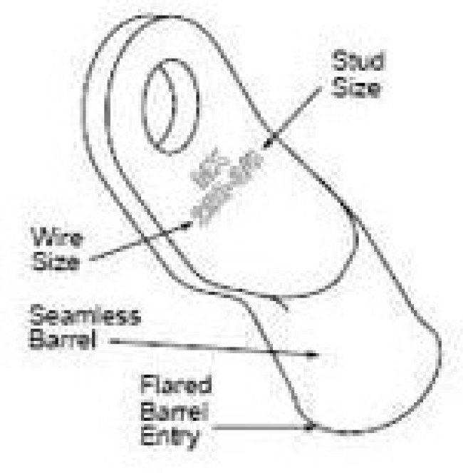 19221-0228, TERMINAL, COMPRESSION LUG, M8, 6AWG 19221-0228, TERMINAL, COMPRESSION LUG, M8, 6AWG