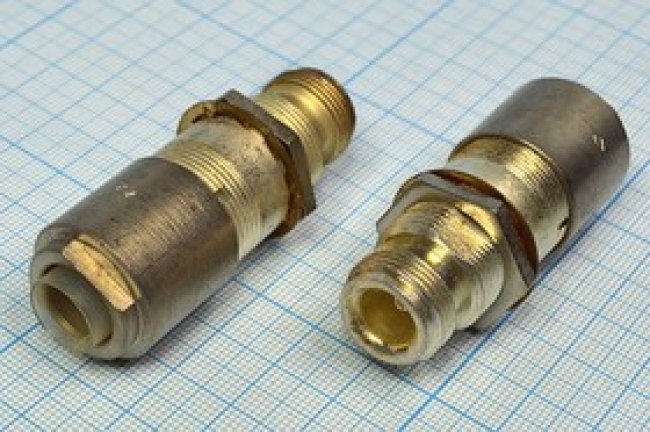 Высокочастотный разъём СР50-469ФВ, розетка приборно кабельная, сочленение резьбовое; 1485 СР50-469ФВ\приб/ каб\М16\[розетка]