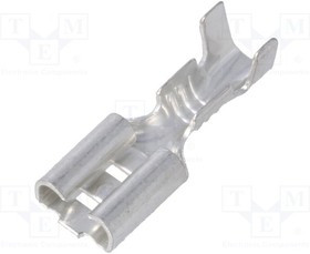 3800.67, Наконечник: плоская, 4,8мм, 0,5мм, "мама", 0,5-1мм2, обжим, прямой