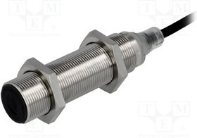 E2BM18LS05WPB12M, Датчик индуктивный, 10-30ВDC, М18, Подключение провод 2м, IP67