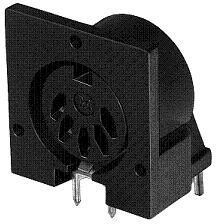 60PC4F, Phone Connectors 4P R/A RECPT