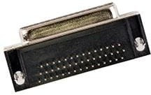 173113-0001, D-Sub High Density Connectors FCT HD DSUB RA PC RCPT 44 PN W/SNAPIN