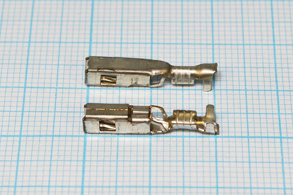 Клемма гнездо 2,8x0,3, 0,35-0,75S, латунь луженая, 211CC3S1160