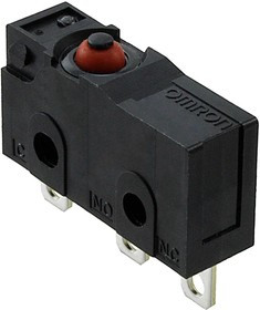 D2SW-01H, Микропереключатель SNAP ACTION, без рычага, SPDT, 0,1A/125ВAC