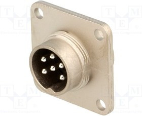 C091-31S0061002, Разъем: M16, гнездо, "папа", пайка, PIN: 6, 5А, 300В, IP65, IP67