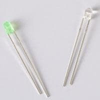 3UGC-F, Standard LEDs - Through Hole LED Thru-Hole 3mm Green 563 nm