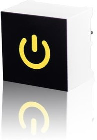 CTHS15CIC07ONOFF, Display Switches CTH SQR 15mm LED 2.1V Lead Ylw OnOff