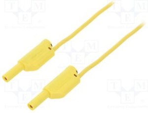 VSFK50001100-GE, Измерительный провод ПВХ 1м желтый сечение провода 1мм2 VSFK50001100-GE, Измерительный провод ПВХ 1м желтый сечение провода 1мм2