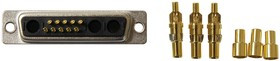 682M13W3103L001, D-Sub Mixed Contact Connectors Coax Combo D Solder Cup 13W3/M/50O/SC