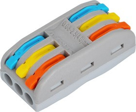 Клеммы цветные для проводов 6 контактов