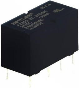 AZ822-2C-24DSE, Реле: электромагнитное, DPDT, Uобмотки: 24ВDC, 0,5A/120ВAC, 2А