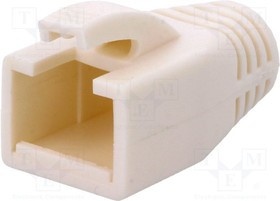 RJ45SRB-W/A, Корпус вилки RJ45, 6мм, Цвет: белый