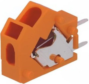254-846, Зажимная рейка для печатных плат, угловой 45°, 5мм, на PCB, 24А 254-846, Зажимная рейка для печатных плат, угловой 45°, 5мм, на PCB, 24А